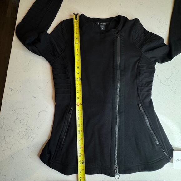 Athleta NEW Black Motto Jacket Sz Medium - Picture 16 of 16